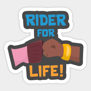 Rider for Life Sticker